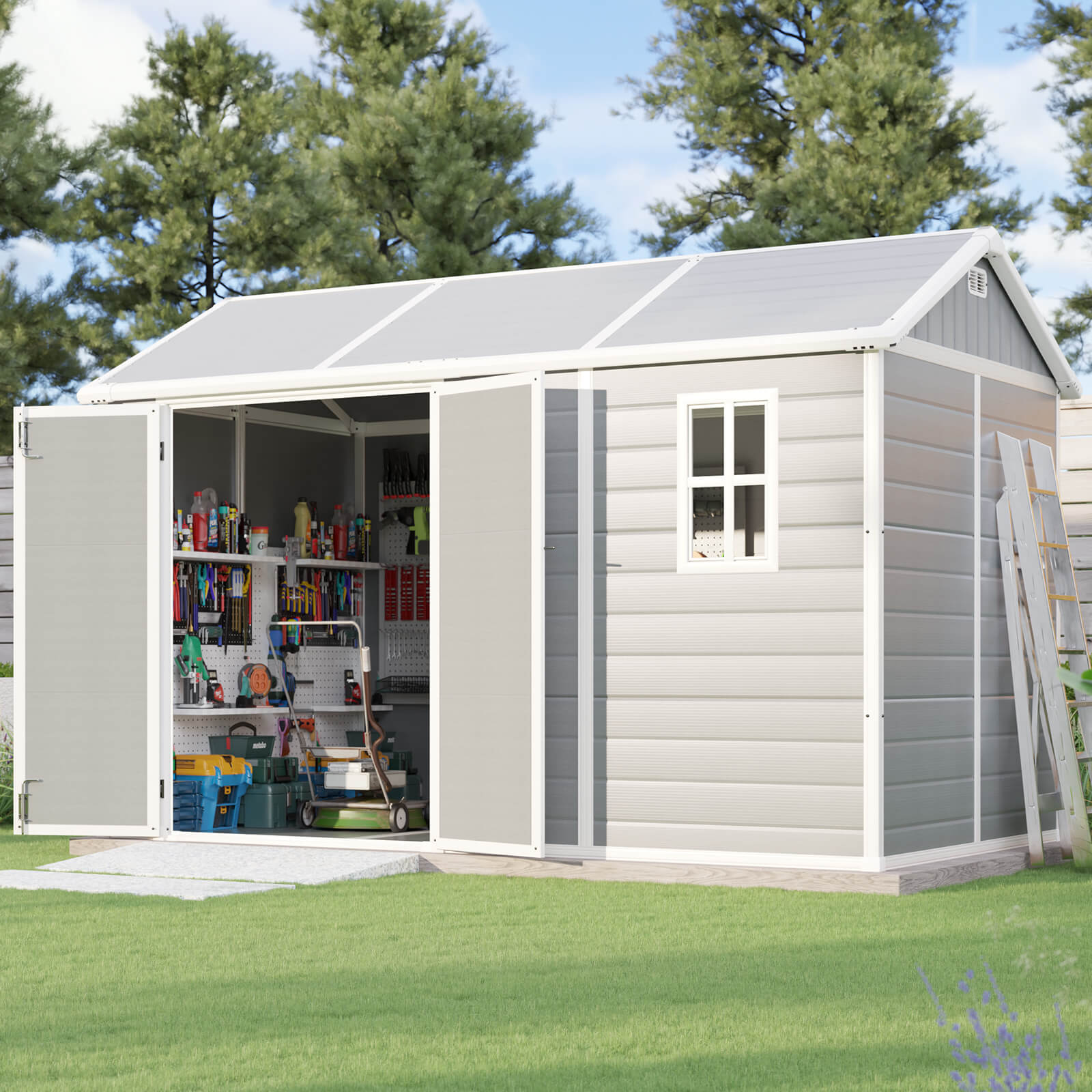 Storix Storage Shed with Floor-10.5x7.6x7.5 FT