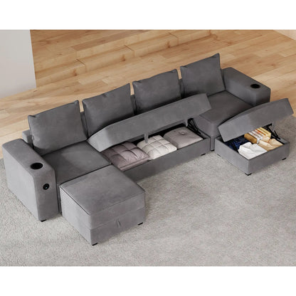 2+1+1 & Ottoman / Grey