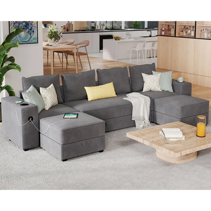 2+1+1 & Ottoman / Grey