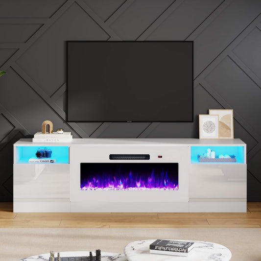 Portal 70" Fireplace TV Stand Amerlife White