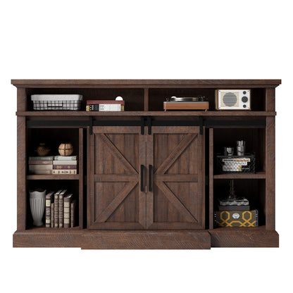 Buck 66" Farmhouse TV Stand - Sawdust Brown