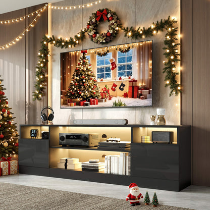 Lumis 70" TV Stand Amerlife Black
