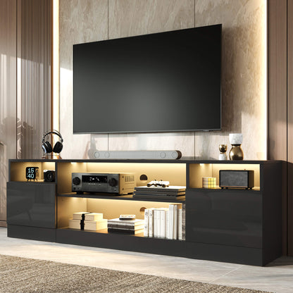 Lumis 70" TV Stand Amerlife Black