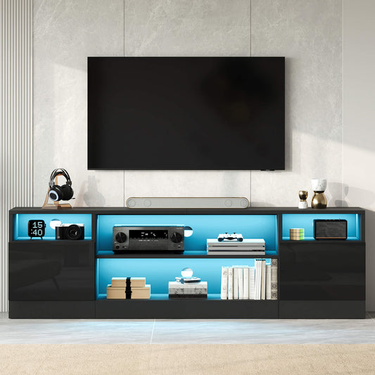 Lumis 70" TV Stand Amerlife Black