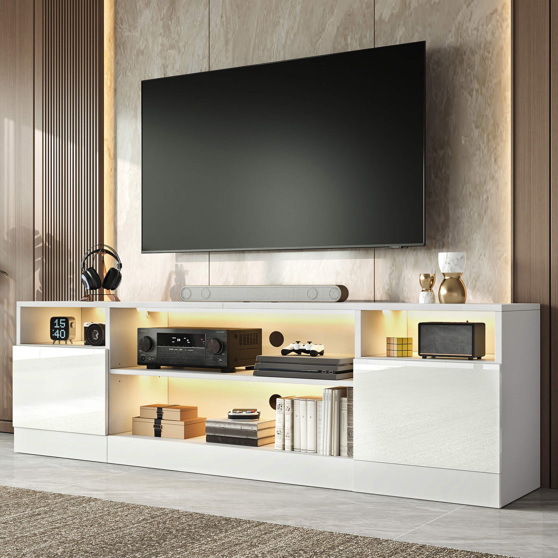 Lumis 70" TV Stand Amerlife White
