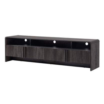 Lignara Modern Fluted 70" TV Stand -Black
