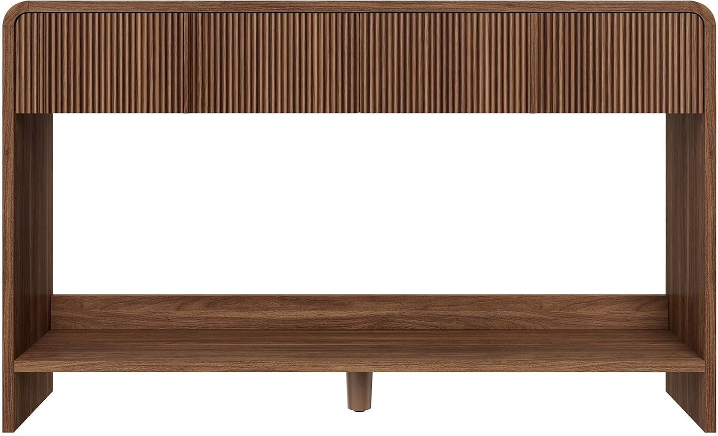 Curvia Wooden Console Table Amerlife Flat Panel / 45" / Brown
