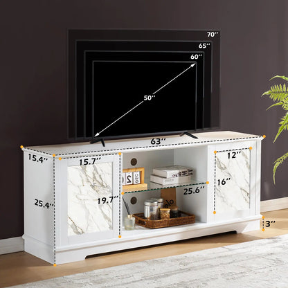 Thassos Marble TV Stand Amerlife