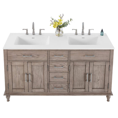 OakCraft Double Sink Vanity
