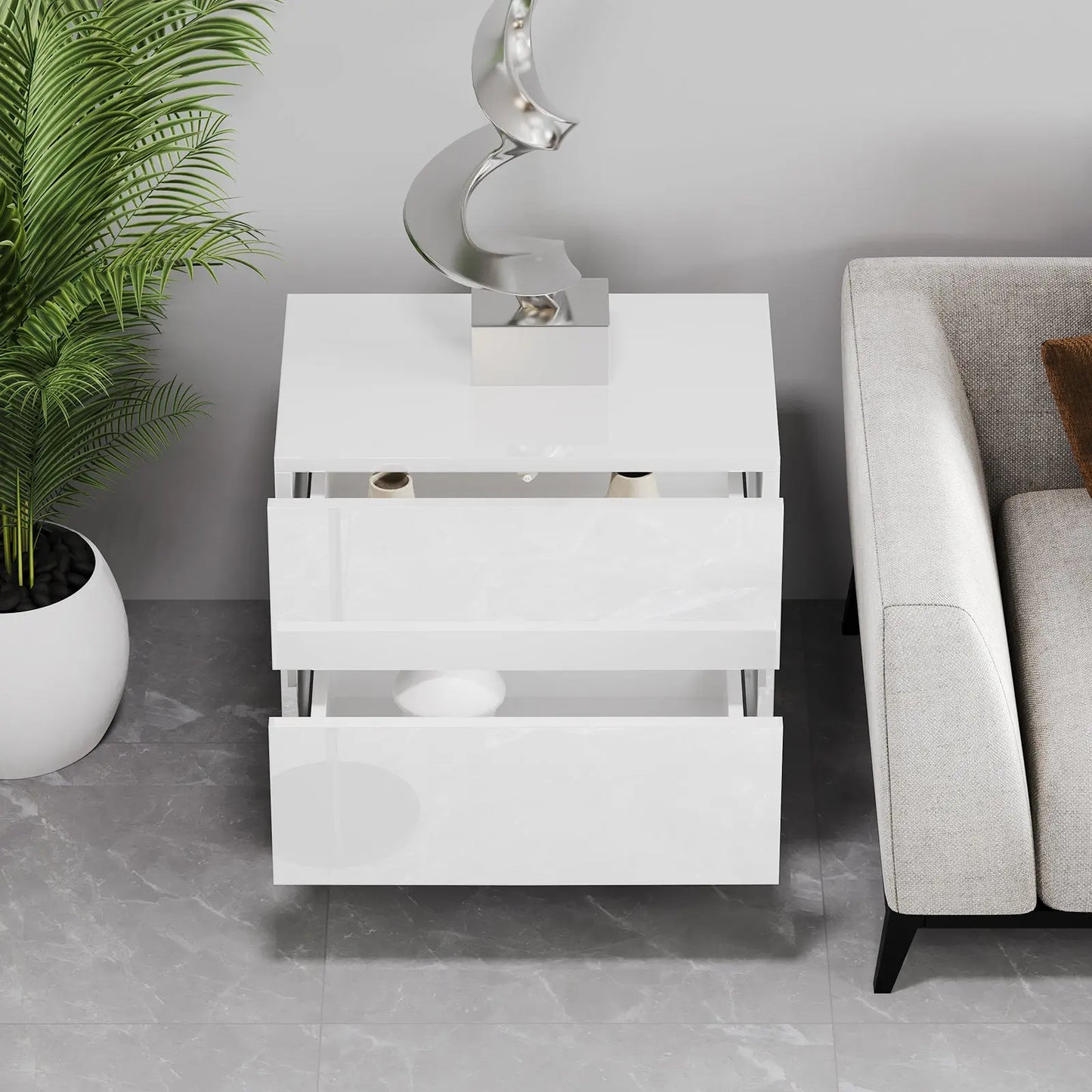 cct025 end table white