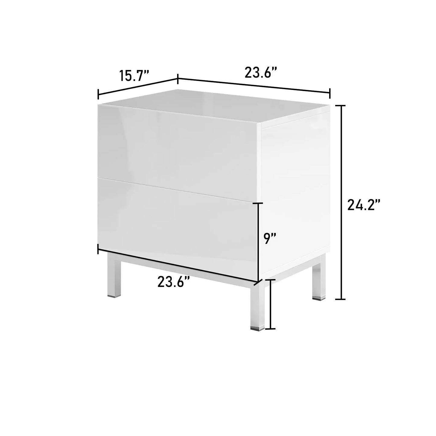 cct025 end table white