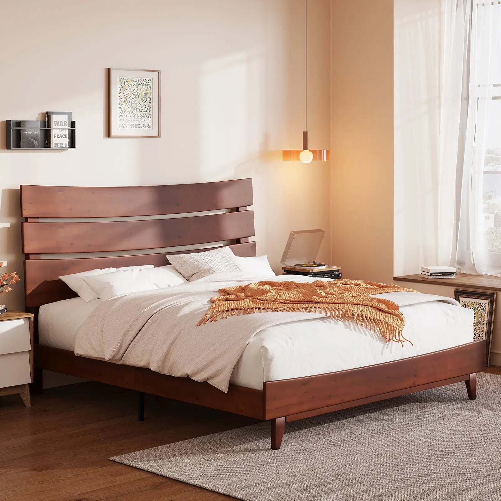 Queen bed popular frame