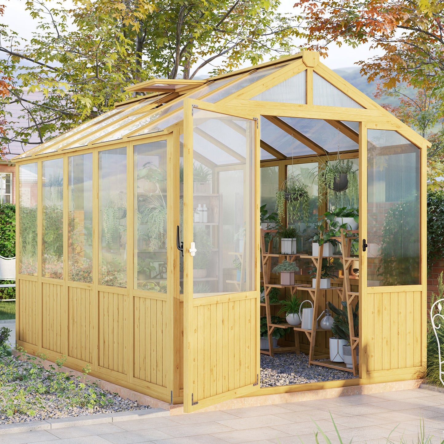 Cedar Walk-In Greenhouse Amerlife