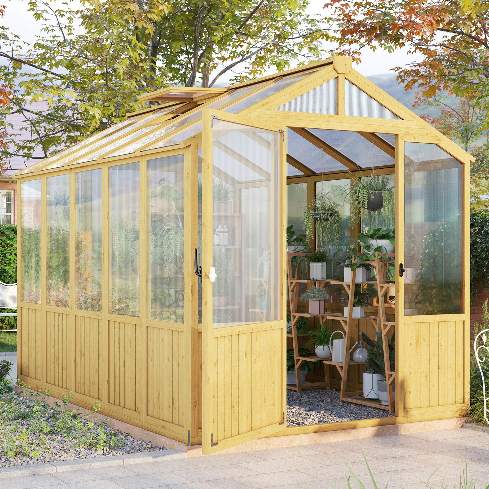 Cedar Walk-In Greenhouse Amerlife