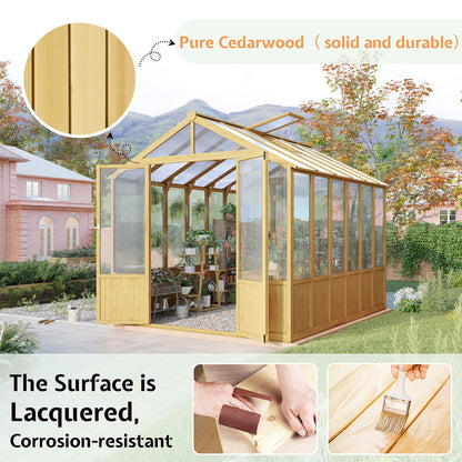 Cedar Walk-In Greenhouse Amerlife