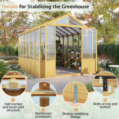 Cedar Walk-In Greenhouse Amerlife