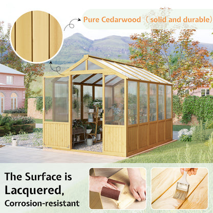 Cedar Walk-In Greenhouse Amerlife