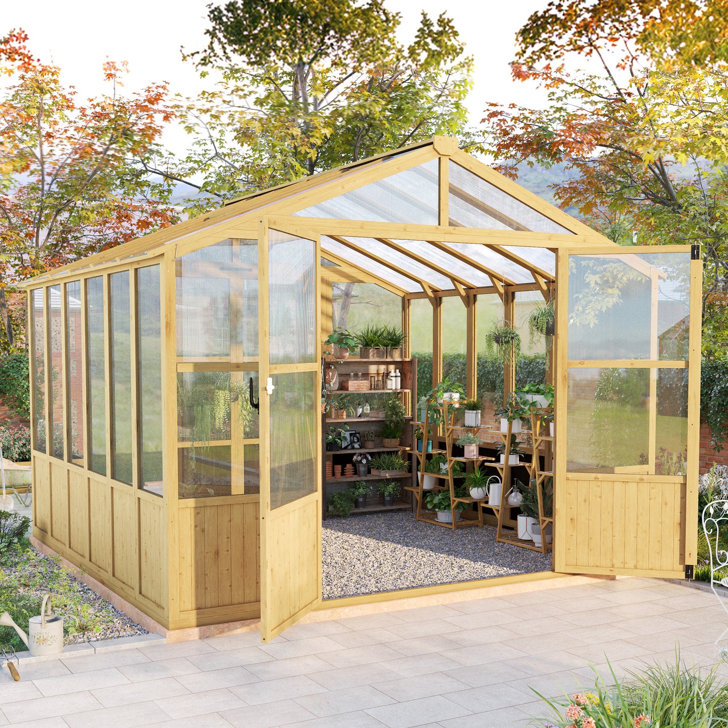 Cedar Walk-In Greenhouse Amerlife