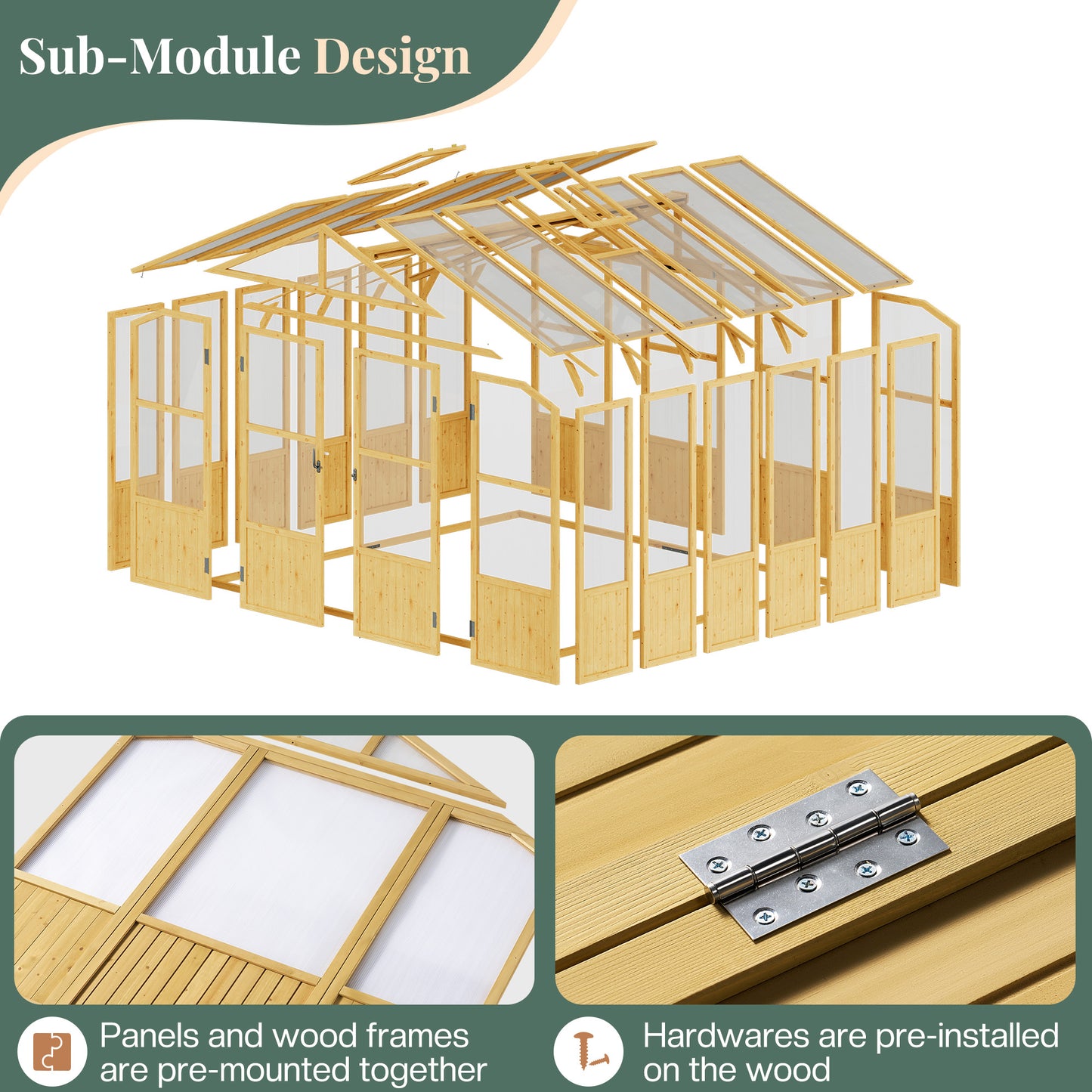 Cedar Walk-In Greenhouse Amerlife