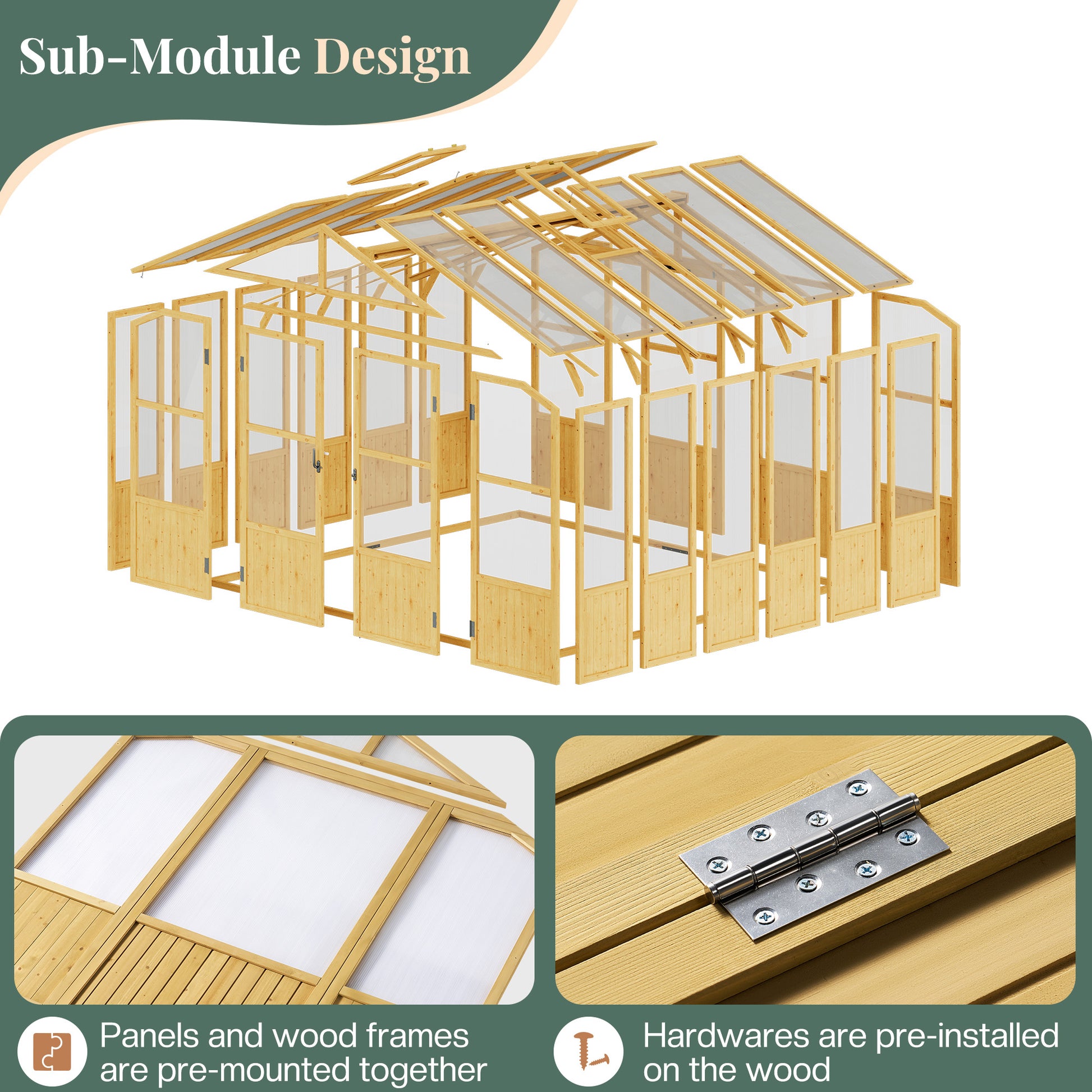 Cedar Walk-In Greenhouse Amerlife