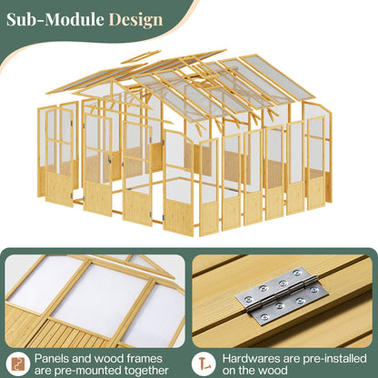 Cedar Walk-In Greenhouse Amerlife
