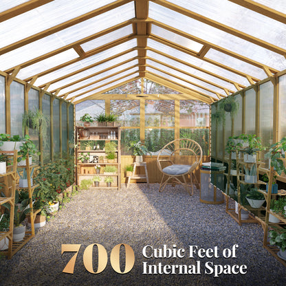 Cedar Walk-In Greenhouse Amerlife
