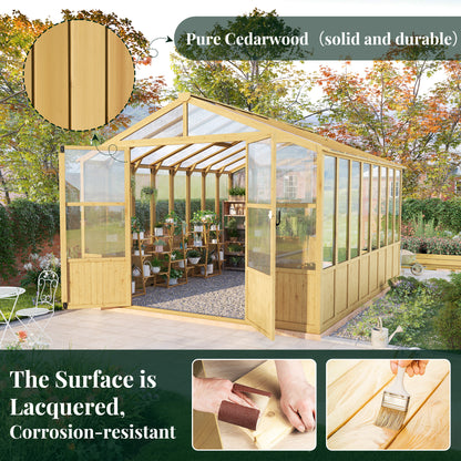 Cedar Walk-In Greenhouse Amerlife