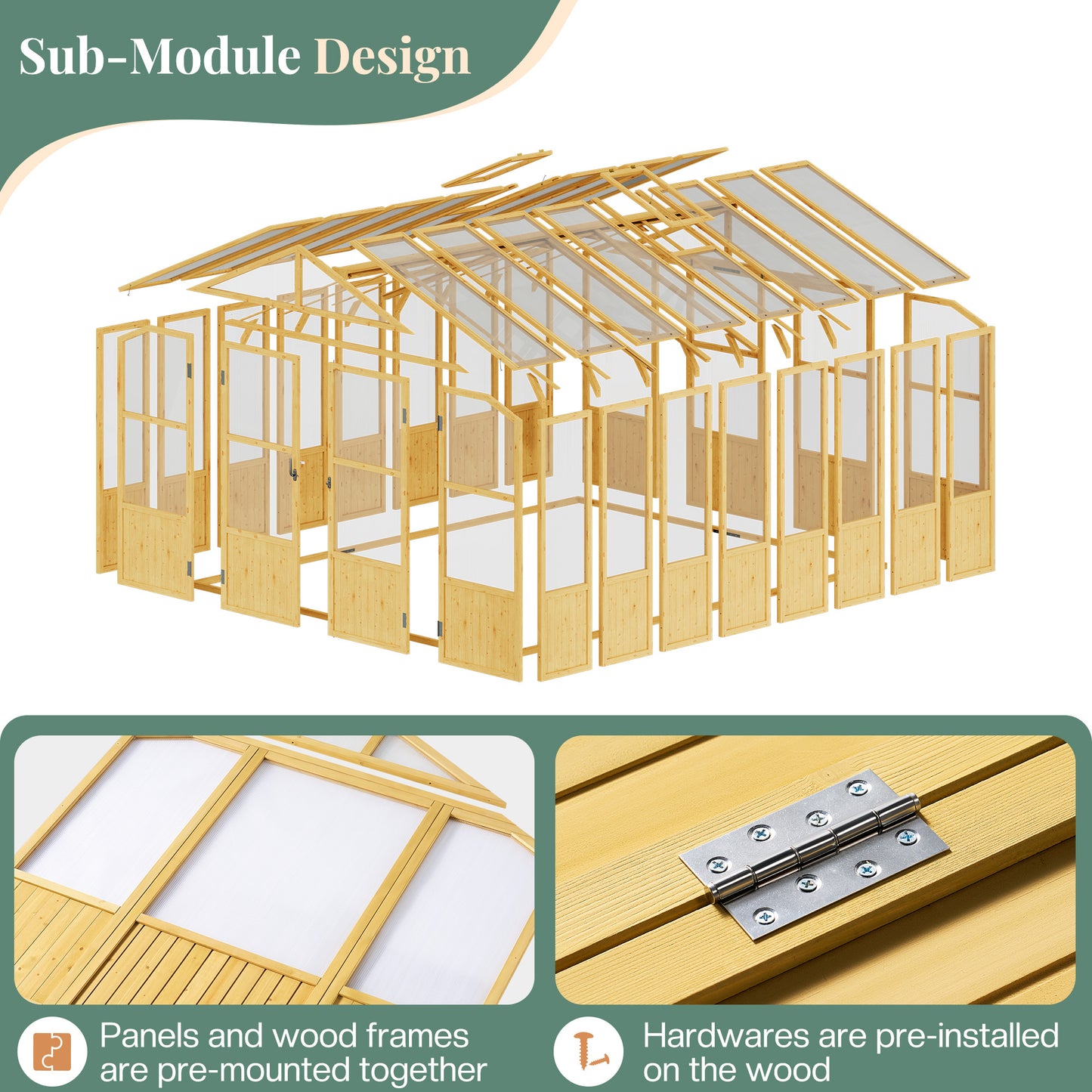 Cedar Walk-In Greenhouse Amerlife