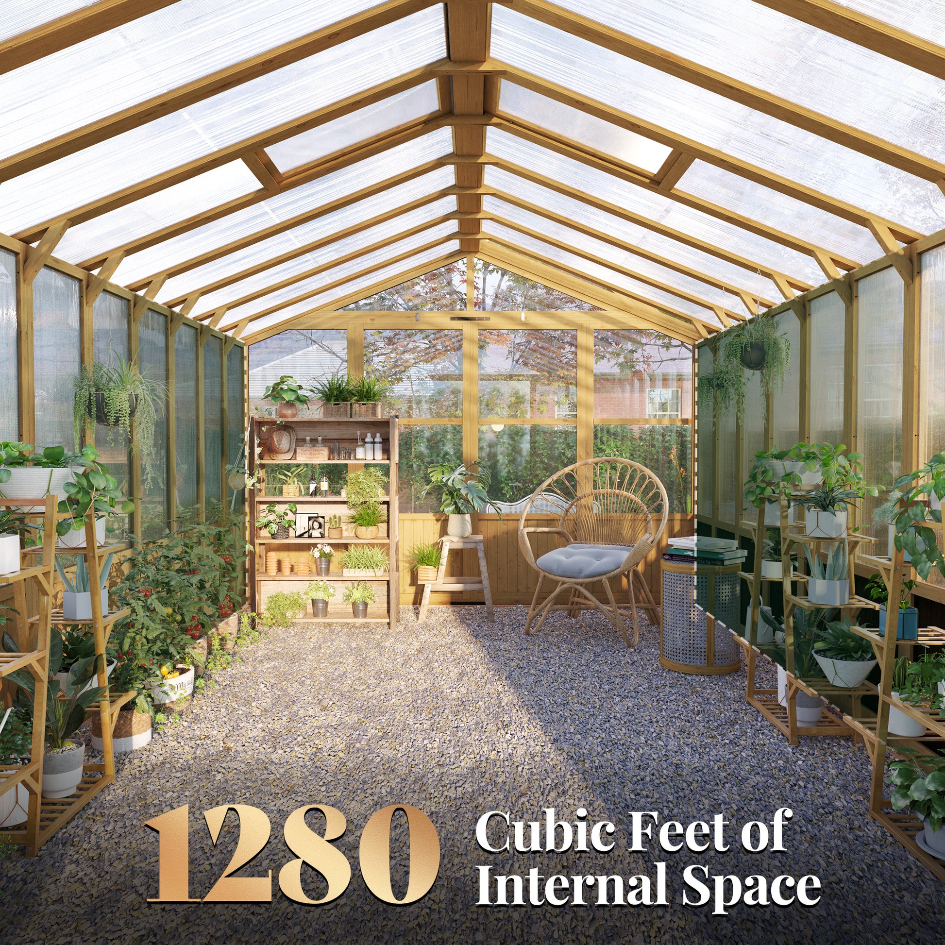 Cedar Walk-In Greenhouse Amerlife