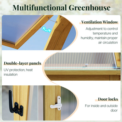 Cedar Walk-In Greenhouse Amerlife