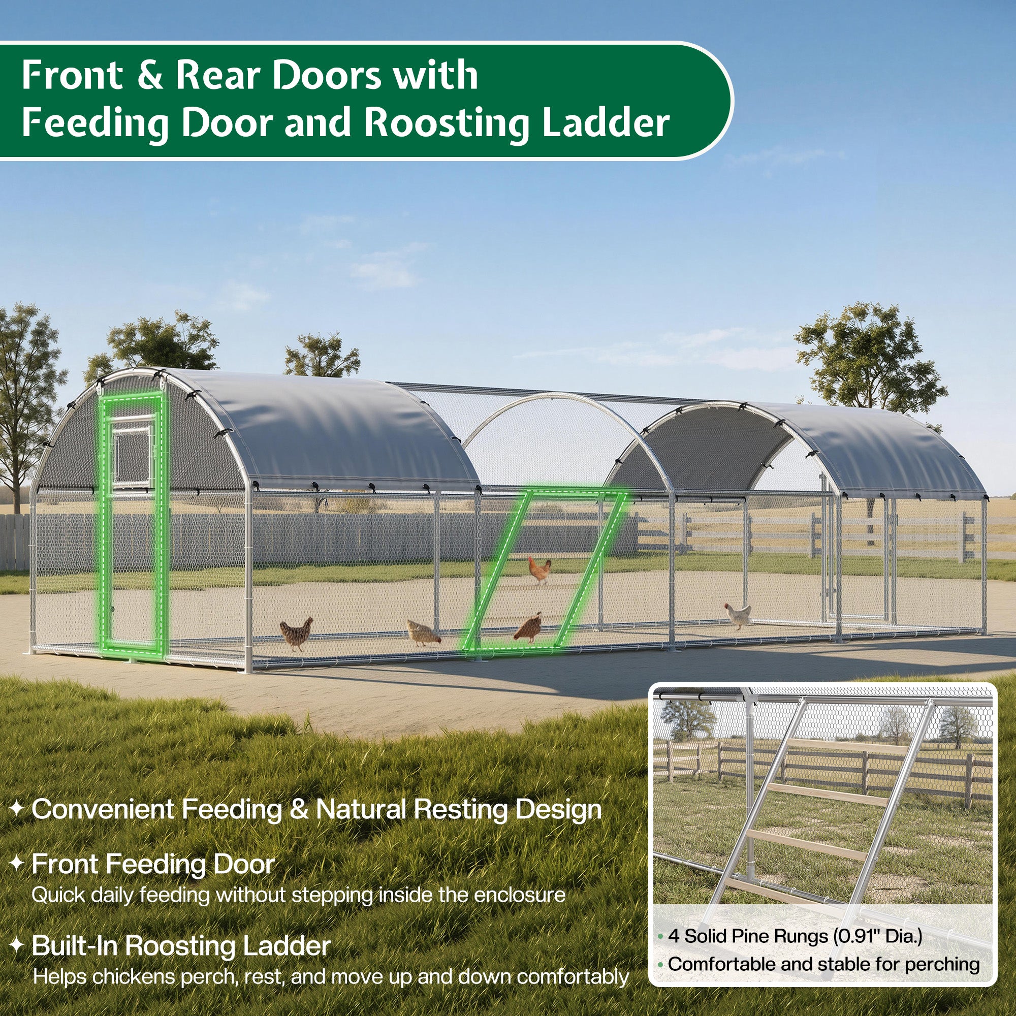 Extra Large Walk-In ChickExtra Large Walk-In Chicken Coop with