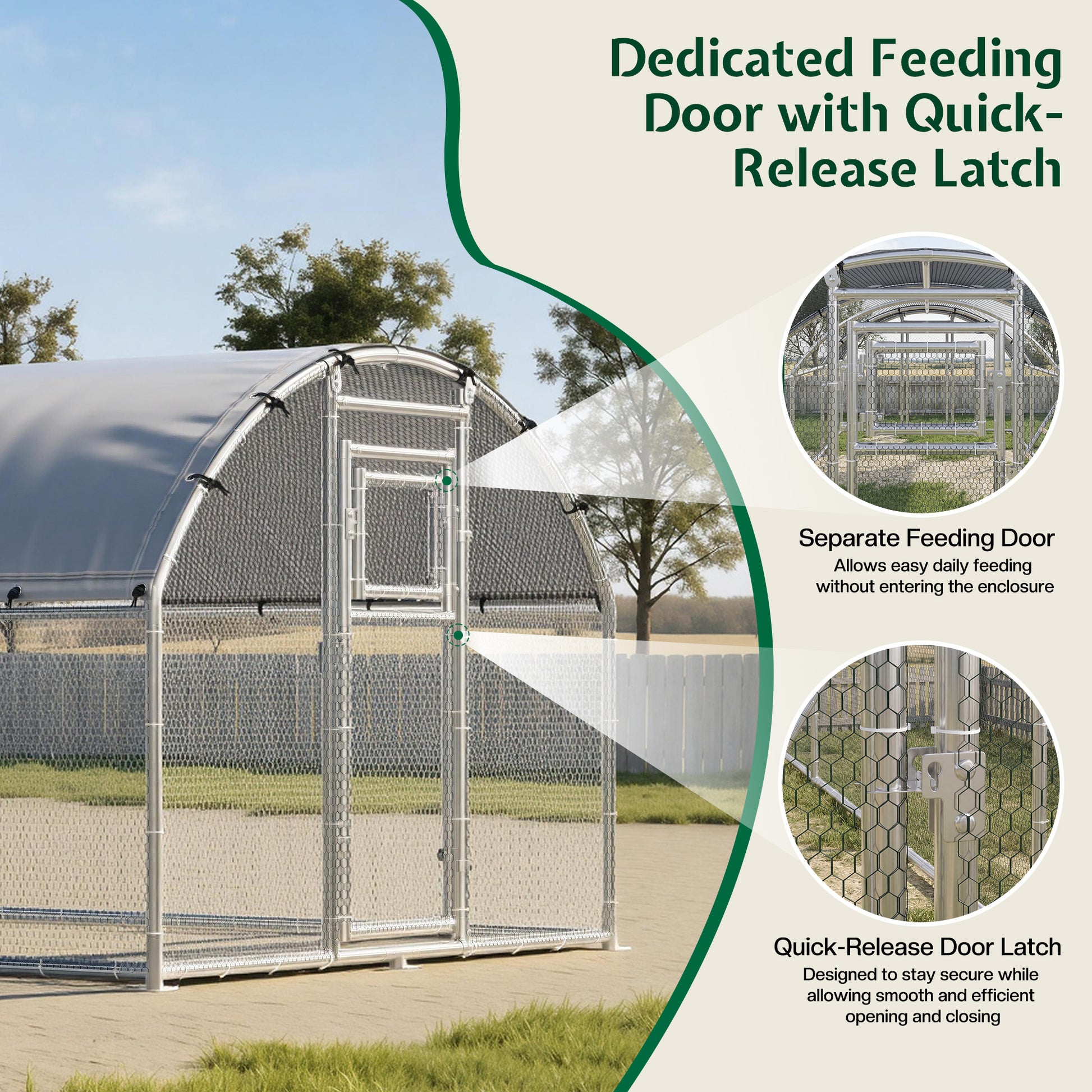 Extra Large Walk-In Chicken Run Amerlife