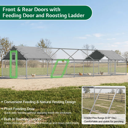 Extra Large Walk-In Chicken Run Amerlife