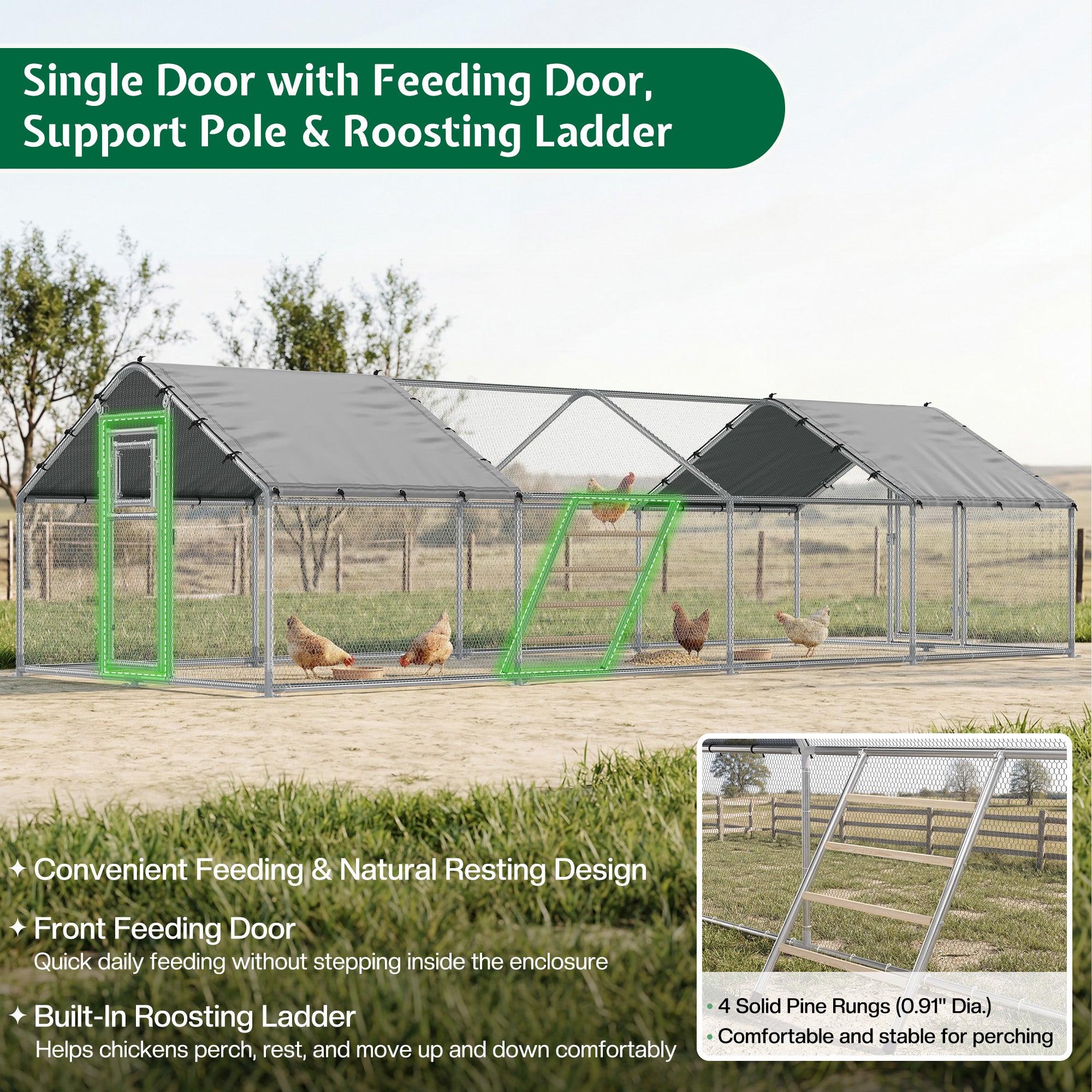 Extra Large Walk-In ChickExtra Large Walk-In Chicken Coop with