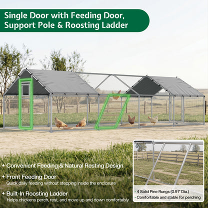 Extra Large Walk-In Chicken Run Amerlife