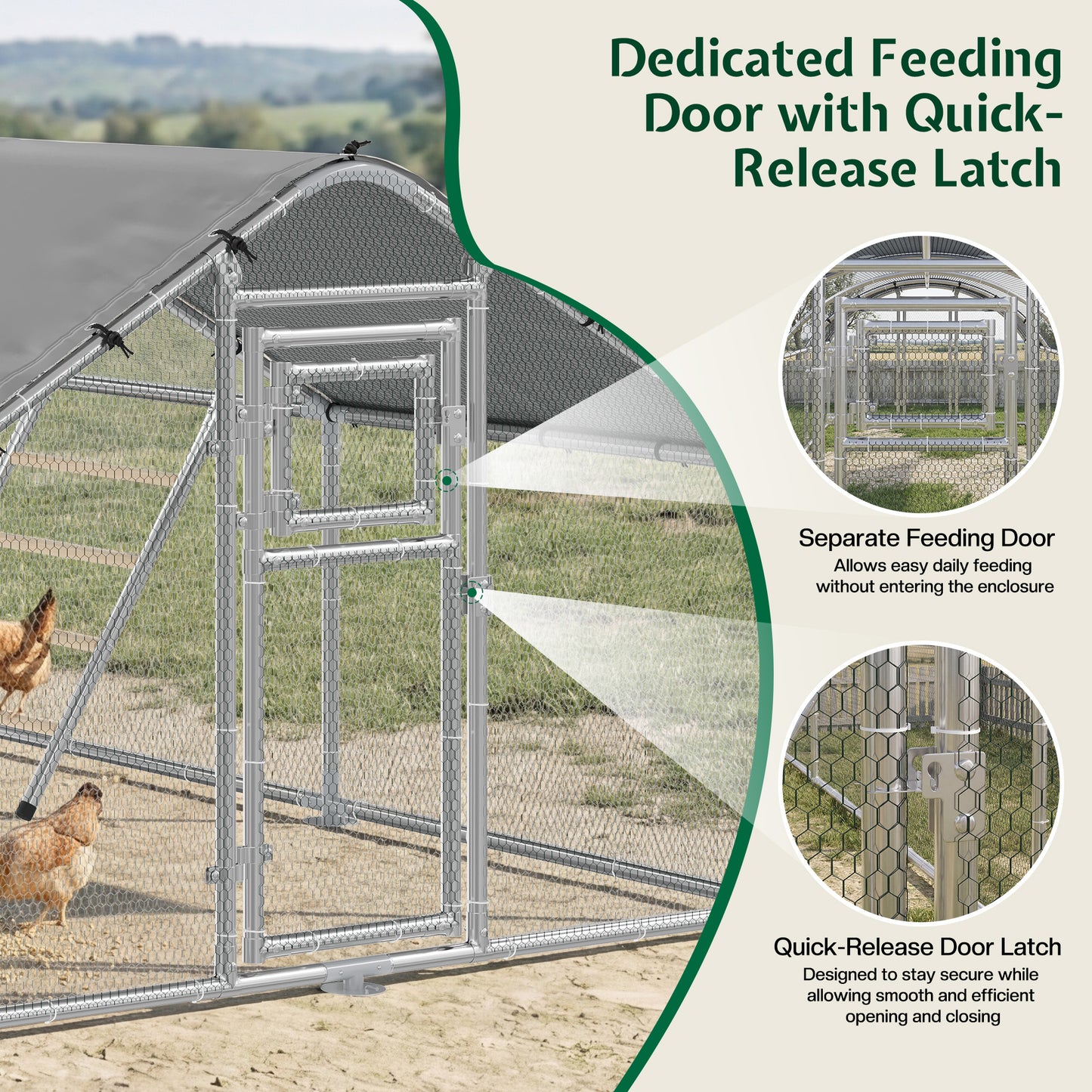 Extra Large Walk-In Chicken Run Amerlife