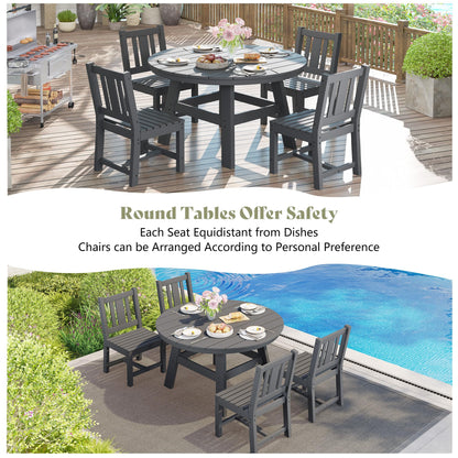 Heath 5-Piece Outdoor Dining Table Set Gray