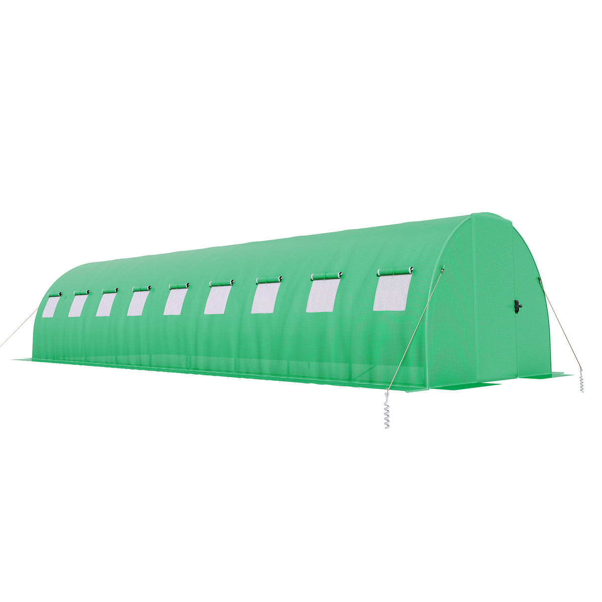 Pro Walk-In Greenhouse with Sprinkler System-30x10 FT-Green