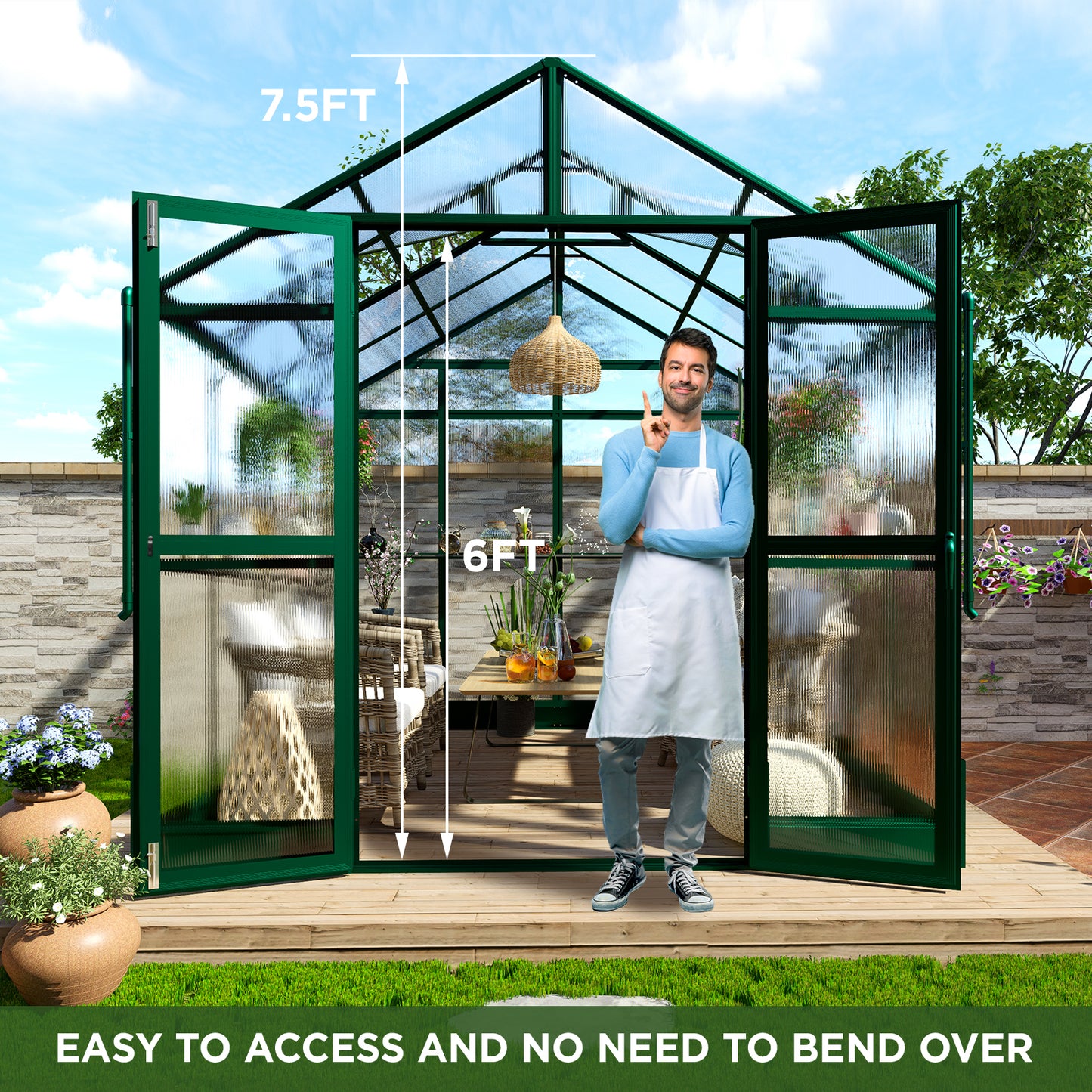 8*7.4*8Ft / Green