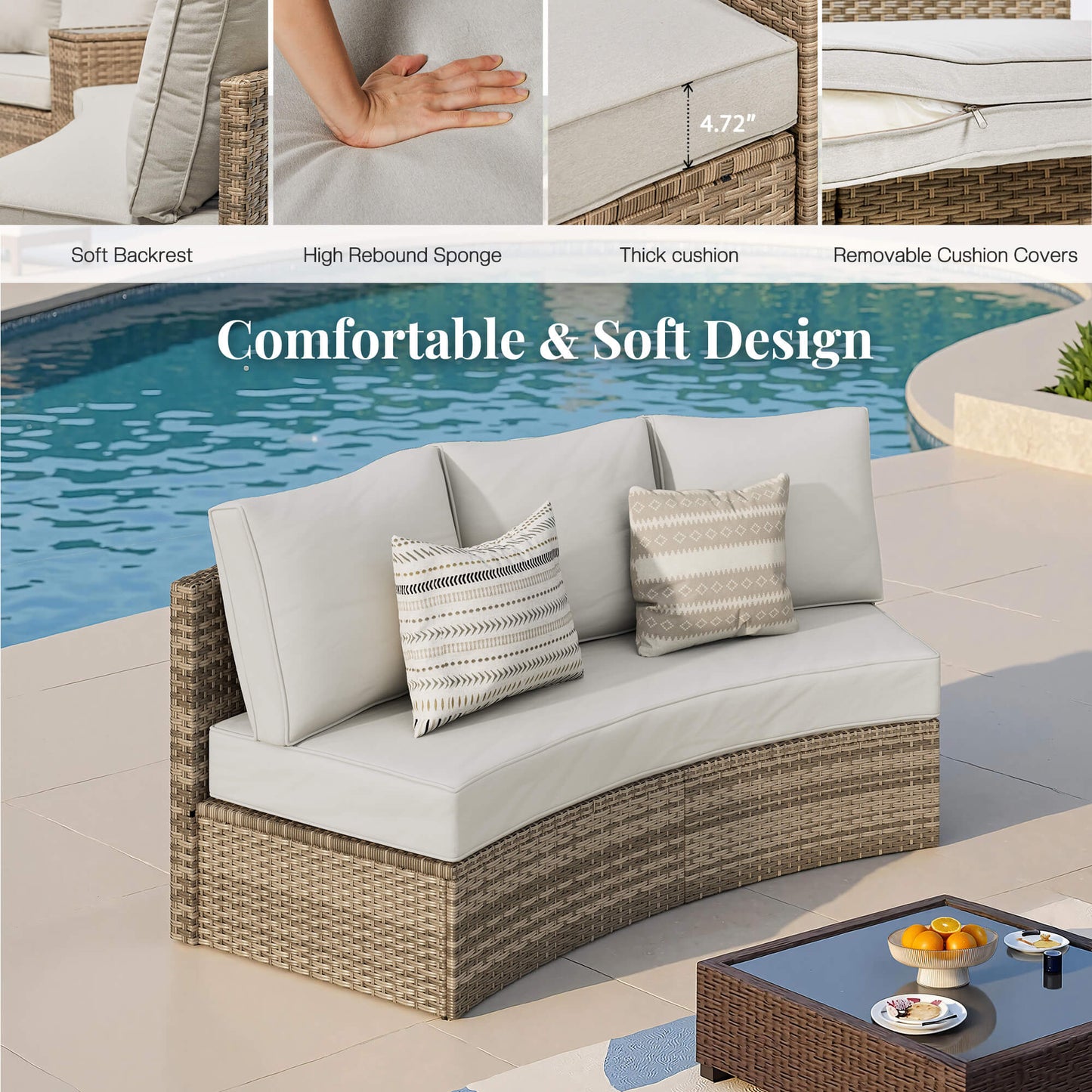 YPS001 Unity Beige 3 Seats