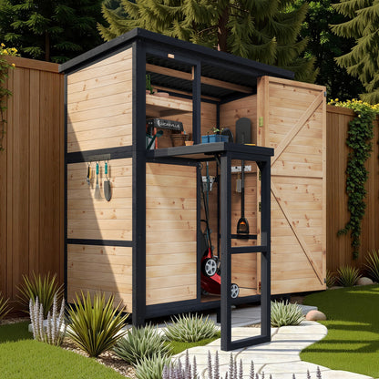 Cubby Outdoor Storage Cabinet Amerlife - 2.76x5.15x5.9 FT