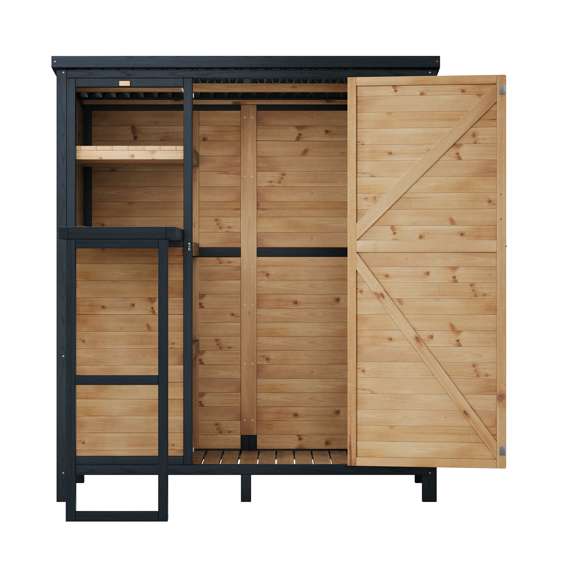 Cubby Outdoor Storage Cabinet Amerlife - 2.76x5.15x5.9 FT