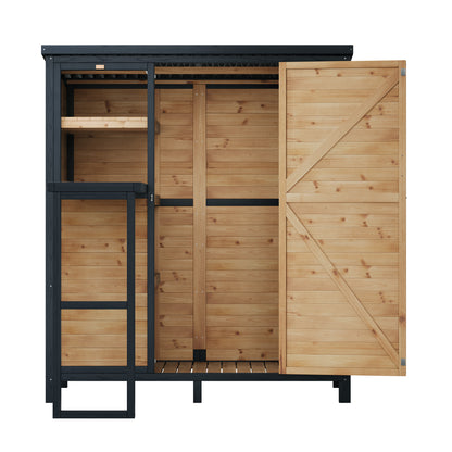 Cubby Outdoor Storage Cabinet Amerlife - 2.76x5.15x5.9 FT