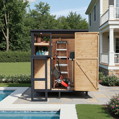 Cubby Outdoor Storage Cabinet Amerlife - 2.76x5.15x5.9 FT