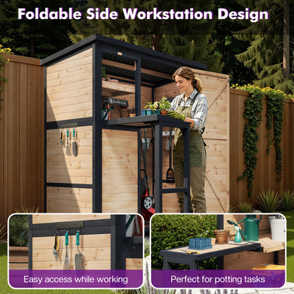Cubby Outdoor Storage Cabinet Amerlife - 2.76x5.15x5.9 FT