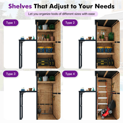 Cubby Outdoor Storage Cabinet Amerlife - 2.76x5.15x5.9 FT