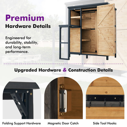 Cubby Outdoor Storage Cabinet Amerlife - 2.76x5.15x5.9 FT