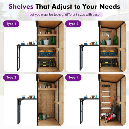 Cubby Outdoor Storage Cabinet Amerlife - 2.05x3.8x5.25 FT