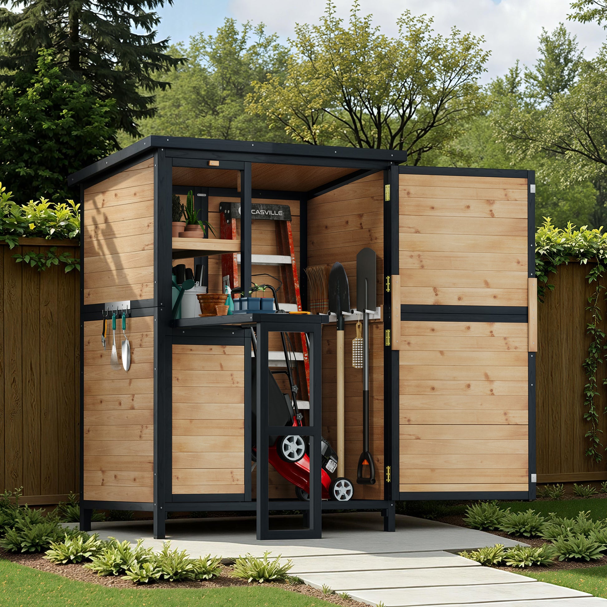 Cubby Outdoor Storage Cabinet Amerlife - 2.05x3.8x5.25 FT