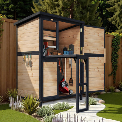 Cubby Outdoor Storage Cabinet Amerlife - 2.05x3.8x5.25 FT